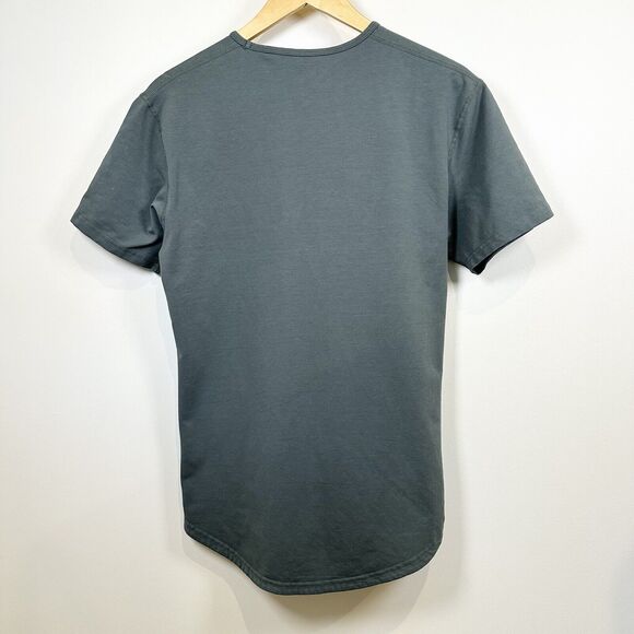 BYLT Shirt Mens Small Green Lux Drop Cut S/S Short Sleeve Stretch Casual - Picture 4 of 8